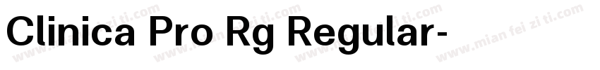 Clinica Pro Rg Regular字体转换
